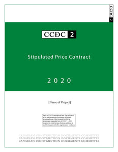 CCDC 2 - 2020 - Stipulated Price Contract (Contract Document)