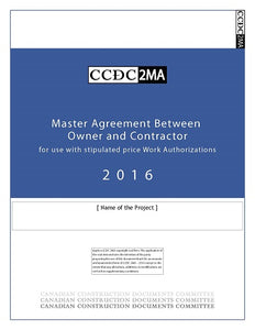 CCDC 2MA - 2016 - Master Agreement Between Owner and Contractor (Contract Document)