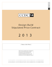 CCDC 14 - 2013 - Design-Build Stipulated Price Contract (Contract Document)